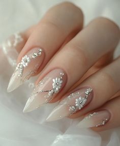 wedding ceremony Nails For Bride elegant Bride Elegant, Bride Nails, Pastel Nails, Bridal Nails