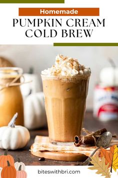 homemade pumpkin cream cold brew recipe for fall