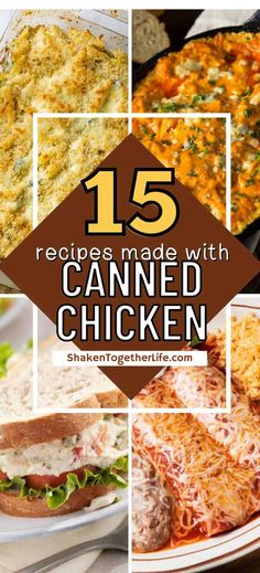 15 recipes made with canned chicken that are easy to make and delicious for the whole family