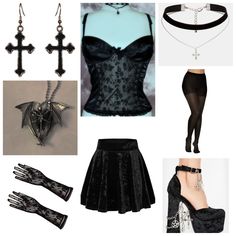 Girly Goth Outfits, Gothic Fits, Girly Goth, Witchy Outfits, Jasper Hale, Goth Vibes, Alt Aesthetic, 2000s Cartoons