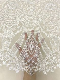 Lace Stencil, Wedding Evening Dress, Beaded Fabric, Fabric Embellishment, Garment Accessories, Embroidery Suits Design, Evening Dresses For Weddings