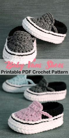 crocheted baby booties are shown with the text, free pattern for them