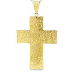 Introducing the majestic 10K Gold Greek Tribal Crucifix - a true symbol of faith and power. This big gold crucifix is crafted from premium 10k gold, ensuring lasting durability and stunning visual appeal. Featuring intricate detailing along its edges, this piece boasts a captivating greek tribal border that enhances its bold design. Luxury Gold Crucifix Cross Necklace, Corpus Christi Tx, Bold Design, 10k Gold, Instagram Followers, Gold Color, Yellow, Gold, Color