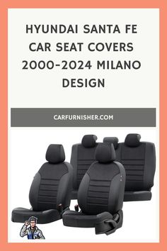 Hyundai Santa Fe Car Seat Covers 2000-2024 Milano Design Honda Civic Car, Civic Car, Chevrolet Captiva, Chevrolet Tahoe