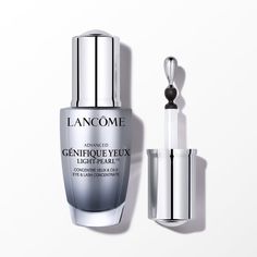 An illuminating under eye serum that reduces the appearance of under eye bags and puffiness to leave eyes looking less tired and reawakened. A de-puffing under eye serum with a cooling applicator that works to reduce under eye bags. The formula reduces the appearance of under eye wrinkles over time while fortifying lashes. Génifique Light Pearl increases under eye hydration. This advanced, youth-activating under eye serum hydrates the under eyes, leaving skin feeling tightened and lifted. It is Eyelash Enhancer, Under Eye Puffiness, Under Eye Wrinkles, Best Serum, Cream Serum, Eyelash Serum, Lash Serum, Eye Wrinkle, Under Eye Bags