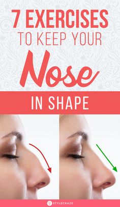 Nose Exercise, Sharp Nose, Nose Reshaping, Face Yoga Exercises, Face Yoga Facial Exercises, Perfect Nose, Facial Yoga, Nose Shapes, Face Exercises