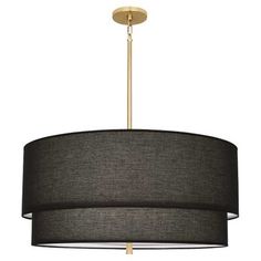 a black and gold chandelier hanging from the ceiling