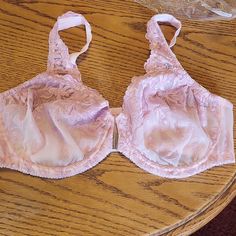 Amoureuse Lilac Sheer Bra With Embroidery Front Clasp Size 40 C Sheer No Padding Has Underwire And Adjustable Straps Pink Lace Trim Bra For Wedding, Wedding Bra With Pink Lace Trim, Wedding Bra With Lace Trim In Pink, Pink Lace Trim Wedding Bra, Free People Bra, Lululemon Bras, Sheer Bra, Padded Bralette, Lace Tshirt