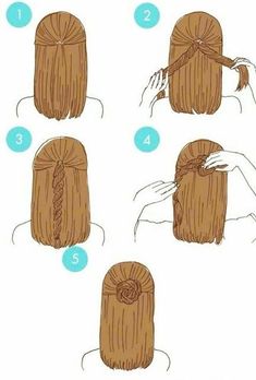 Hairstyle Images, Very Easy Hairstyles, Easy Hairstyles For Thick Hair, Kawaii Hairstyles, Men's Hairstyles