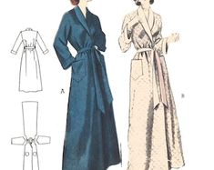 1950s Patterns, 1950s Sewing Patterns, The Gilded Age, Gilded Age, Edwardian Era, House Dress, Dressing Gown, Go To Sleep, Fashion Fabric