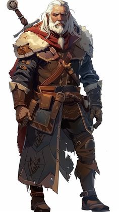 Old Adventurer, Fantasy Adventurer, Old Warrior, Character Inspiration Male, Fantasy Portraits, Concept Art Character, Dnd Art, Fantasy Male, Science Fiction Art