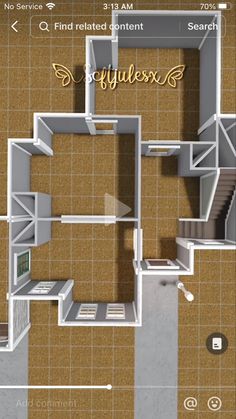 an interactive floor plan for a house with stairs and other items on the ground level