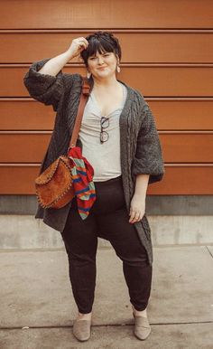 Modest Plus Size Fashion, Plus Size Herbst, Short Plus Size Fashion, How To Wear Jeans, Plus Size Fall Outfit, Plus Size Fall Fashion, Look Plus Size, Hipster Grunge, Plus Size Fall