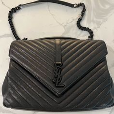 Excellent Condition Barely Used Bag. Current Retail Price $3,150. Ysl Shoulder Bag, Saint Laurent Bags, Yves Saint Laurent Bags, Quilted Leather, Yves Saint Laurent, Saint Laurent, Bag Lady, Shoulder Bag, Leather