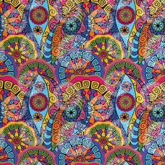 an image of a colorful background with many different colors and designs on it's surface