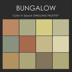 the color scheme for bungalow in space dwelling palette