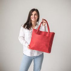 This handmade women tote bag is produced by crazy horse leather. It has one pocket inside. The bag has a high-quality zipper that secures your belongings. It holds the shape perfectly and you may be confident that your things like cell phone, tablet, lap-top are safe. This bag is simple, reliable, and durable. Its universal look allows using the tote bag for various purposes. One may take the bag to the work, shopping, meeting, or walk and feel comfortable with it in any condition.SIZE:      〰️ Custom Purses, Best Tote Bags, Wedding Bags, Genuine Leather Totes, Custom Tote Bags, Handbag Handles, Tote Bags Handmade, Leather Bag Women, Purse Strap