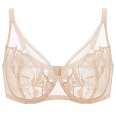 You will love the everyday style and unique floral design of this bra. The lace decoration gives it a very pretty and classic look. To give maximum comfort, designers have used high-quality polyester in this full-cup shape bra. It has underwire support and closes on the back for a more secure solution. 

Specifications
Brand Name: GeraldBlack
Obscene Picture: No
Sexually Suggestive: No
Bra Style: Unlined
Material: Polyamide
Material: Polyester
Origin: CN(Origin)
Support Type: Underwire
Cup Shape Beige Lace Bra Comfortable, Elegant Full Coverage Bra With Lace Trim, Feminine Full Cup Bra With Delicate Lace, Beige Lace Bra With Lace Closure, Classic Lace Underwire Bra, Classic Full Cup Beige Bra, Classic Beige Full Cup Bra, Elegant Fitted Lace With Built-in Bra, Wedding Lace Bra In Beige