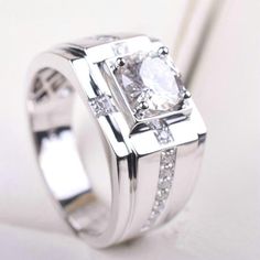 Birth Stones, Mens Ring Designs, Synthetic Diamond, Cvd Diamond, Gold Chains For Men, Moissanite Diamond Rings, Couple Jewelry, Moissanite Wedding Rings, Silver Tops