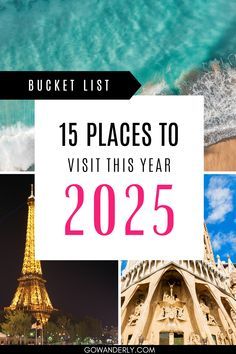 the top ten places to visit this year in europe, including paris and other countries