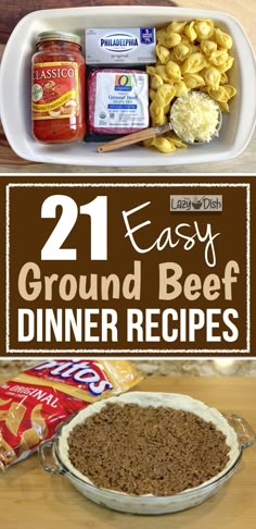 the best ground beef dinner recipe is easy to make and it's ready in minutes