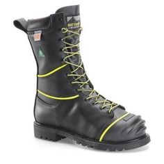 Black Full Grain Leather Upper  Matterhorn TigerTip  Steel Safety Toe Cap  GORE-TEX Breathable Waterproof Membrane  D3O Non-Metallic Internal Metguard  200 Grams of Thinsulate Insulation  Cambrelle Breathable Moisture Wicking Lining  High-Visibility Reflective Strips  Electrical Hazard Rated  External Ankle Support  Non-Metallic Puncture Resisting Insole  Removable Polyurethane Insert  Steel Shank  Goodyear Welt Construction  Vibram 1275 Olympia Rubber Outsole  USA Made from Fine Components Sour Winter Safety Waterproof Boots, Winter Safety Boots Waterproof, Winter Waterproof Snip Toe Work Boots, Fitted Waterproof Boots With Round Toe For Outdoor, Lace-up Steel Toe Waterproof Hiking Boots, Insulated Lace-up Waterproof Sports Boots, Steel Toe Gore-tex Hiking Boots With Round Toe, Black Lace-up Steel Toe Hiking Boots, Gore-tex Hiking Boots With Steel Toe