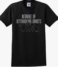 Machine Wash High Quality Preshrunk 100% Cotton Hatbox Ghost, Hitchhiking Ghosts, Shop Small Business, Funny T Shirt