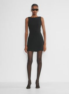 BOND DRESS | Aritzia Bond Dress, Flare Mini Dress, Christmas 2024, Water Supply, Ladies Day, New Black, Fit And Flare, Stretch Fabric, New Dress