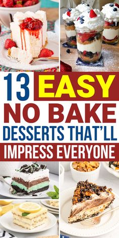 13 easy no bake desserts that'll impress everyone