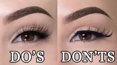 Fake Eyelashes Applying, Eyelashes Tutorial, Holiday Eye, Tutorial Eyeliner, Applying False Lashes, Eyelash Tips, Applying False Eyelashes, Eyes Brown, Do's And Don'ts