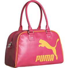 PUMA Heritage Handba Virtual Pink and Zinnia Pink Nylon Gym Bag For Outdoor, Casual Pink Gym Bag For Outdoor, Durable Nylon Sporty Bag, Sporty Red Gym Bag, Functional Pink Hiking Bags, Sporty Nylon Bag, Red Sporty Outdoor Bag, Functional Pink Gym Bag For Sports, Sporty Waterproof Sports Bags