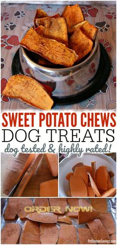 Dog treats homemade Sweet Potato Dog Chews, Dog Treats Homemade Easy, Easy Dog Treat Recipes, Dog Biscuit Recipes, Easy Dog Treats, Healthy Dog Treats Homemade, Sweet Potatoes For Dogs, Dog Treats Homemade Recipes, Diy Dog Treats