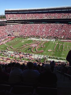 a football stadium filled with lots of people