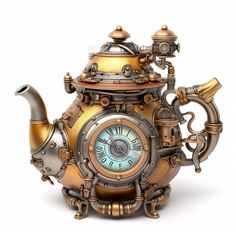 Embrassez la fusion de l'élégance victorienne et de l'innovation mécanique avec nos graphismes Steampunk Beverage Set. Cette collection comprend de superbes représentations détaillées de théières, de cafetières et d'un samovar, toutes réinventées dans le style steampunk distinctif. Parfait pour ajouter une touche de fantaisie et de sophistication à n'importe quel produit ou projet. Ce téléchargement comprend de belles images séparées et individuelles de théières de style Steampunk. Dans cet ense Steampunk Graphic Design, Mechanical Style Art, Steampunk Aesthetic Dark, Steampunk Teapot, Victorian Steampunk Aesthetic, Steampunk Machines, Steampunk Diy Crafts, Steampunk Kunst, Steampunk Images