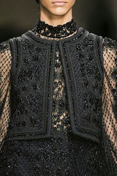 * Valentino Paris, Haute Couture Embroidery, Couture Embroidery, Glad Rags, Embroidery Inspiration, Beautiful Blouses, Sewing Basics, Black Beauty, The Master