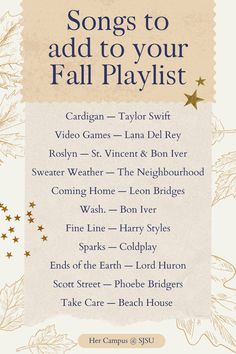 Fall Music Playlist, Winter Playlist, Autumn Playlist, Running Playlist, Playlist Ideas