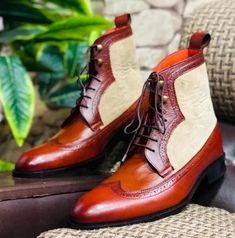 Stylish-Party-Wear-Fashion-Boots-for-Men-Handmade-Leather-Brown-Boots- Leather Boots Men, Mens Brown Leather Boots, Ankle Lace Up Boots, Jodhpur Boots, Western Boots For Men, Brogue Boots, Mens Ankle Boots, High Ankle Boots, Mens Boots Fashion