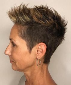 Short Spiky Haircuts For Women, Spiky Haircuts For Women, Short Undercut Hairstyles, Haircuts For Women Over 40, Short Spiky Haircuts, Short Undercut, Beautiful Haircuts, Spiky Hair