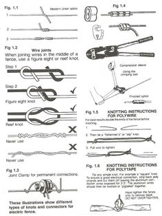 the instructions for how to use wire cutters and pliers, including two different types of