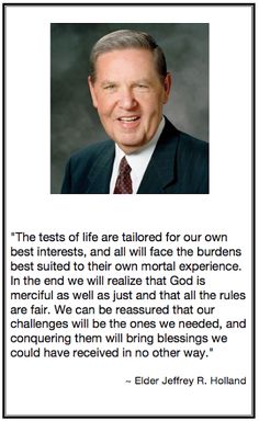 an older man in a suit and tie with a quote from elder holliday