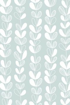 white leaves on a light blue background