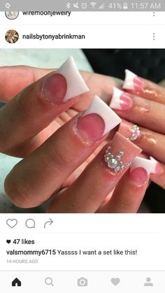 Fan Nails, Duck Feet, French Tip Nail Designs, Sassy Nails, Money Pictures, Colorful Nail Designs