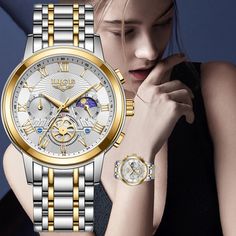 2024 LIGE Top Luxury Women Watch Creative Steel Women's Bracelet Wrist Watches Ladies Fashion Lige Watches, Bracelet Wrist, Watch Fashion, Ladies Top, Girls Watches, Women Watches, Beautiful Watches, Watch Sale, Sport Watches