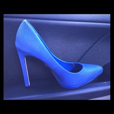 Beautiful Blue Heels By Rock And Republic Nwot Perfect For A Night Out Formal Blue Synthetic Heels, Blue Synthetic Heels For Formal Occasions, Blue Pointed Toe Heels For Night Out, Blue Heels With 4-inch Heel For Night Out, Blue Heels, Beautiful Blue, Shoes Women Heels, Stiletto Heels, Night Out