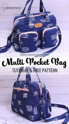 the multi pocket bag sewing pattern is easy to sew