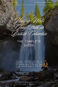 a man sitting on rocks in front of a waterfall with the caption's title