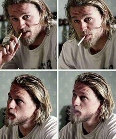 Charlie Hunnam Long Hair, Guy Haircuts Long, Men's Long Hairstyles, Beard Hairstyle, Jax Teller, Corte De Cabelo Masculino, Charlie Hunnam, Black Mamba, Grunge Hair