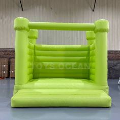 an inflatable bouncer is sitting on the floor