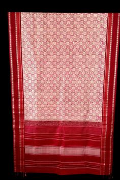 Explore the beauty of traditional handwoven korvai kanjivaram silk saree. Crafted by hand block printed with azo-free dyes, this saree features a white base with pink floral body with red border and pallu. Accented with hand screen print, this elegant piece will make a timeless addition to your wardrobe. Approximate Length 6.5 mtrs (inclusive of blouse length) Approximate Height - 46 - 50" Approximate weight - 1.7 lbs Saree comes with fall, picot and tassels done when applicable. Blouse piece is cut. Kindly Note : The colors you see on your device may vary due to the color reproduction, brightness and resolution of individual devices. If you'd like more clarity before your purchase, please contact our support team. Pink Block Print Traditional Wear For Puja, Pink Block Print Traditional Wear, Traditional Pink Saree With Block Print, White Cotton Silk Dupatta With Block Print, Pink Chanderi Saree With Block Print, White Tussar Silk Saree With Block Print, Traditional Pink Dupatta With Block Print, Traditional Pink Block Print Dupatta, Traditional White Saree With Block Print