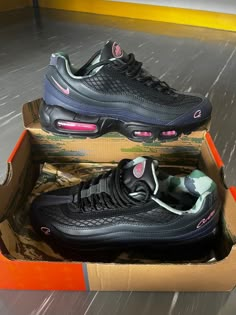 Cortez Air Max 95, Cortez 95, Air Max 95 Black, Cortez Shoes, Nike 95, Gucci Flip Flops, Shoes Wishlist